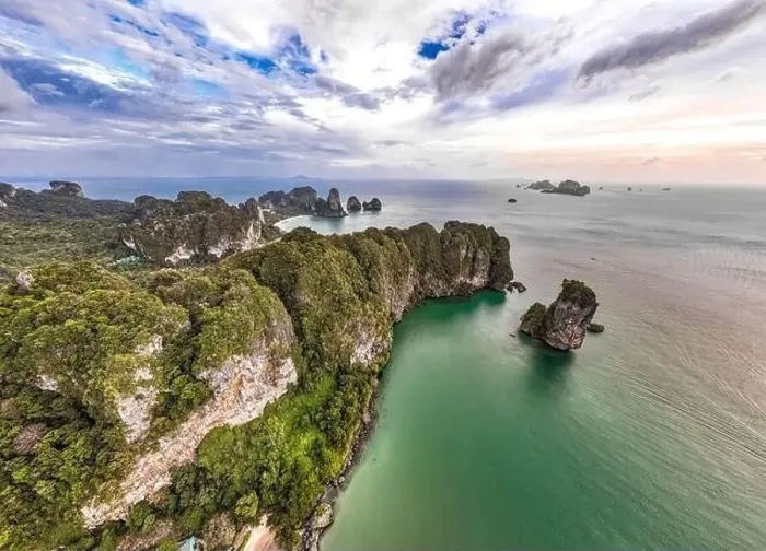 Framed Print : Aerial view of Ao Nang Beach in Krabi, Thailand Framed Print : Aerial view of Ao Nang Beach in Krabi, Thailand