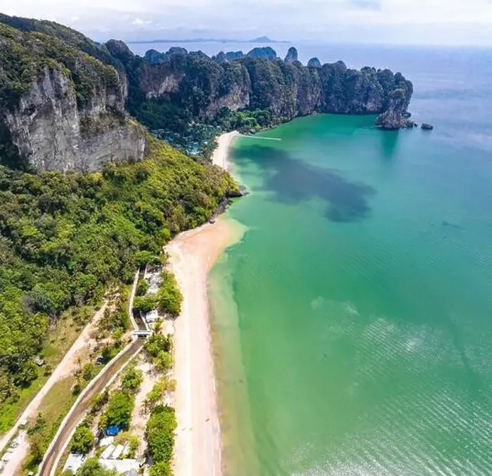 Framed Print : Aerial view of Ao Nang Beach in Krabi, Thailand Framed Print : Aerial view of Ao Nang Beach in Krabi, Thailand