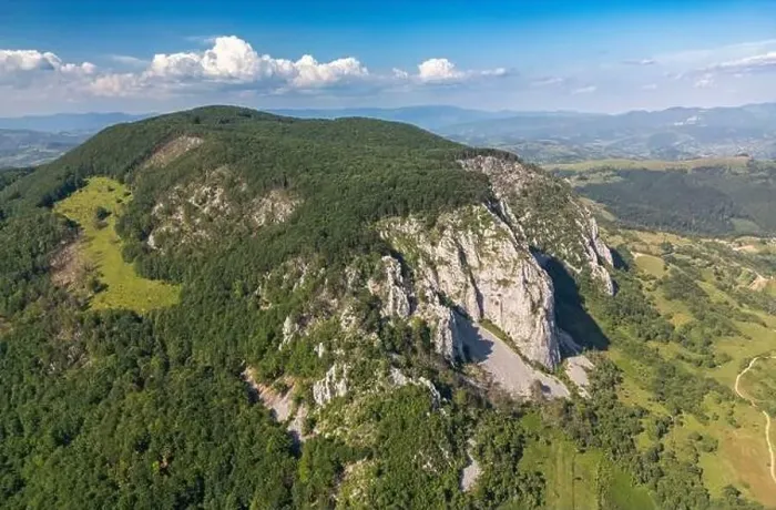 Framed Print : Aerial view of Apuseni Mountains in Romania Framed Print : Aerial view of Apuseni Mountains in Romania
