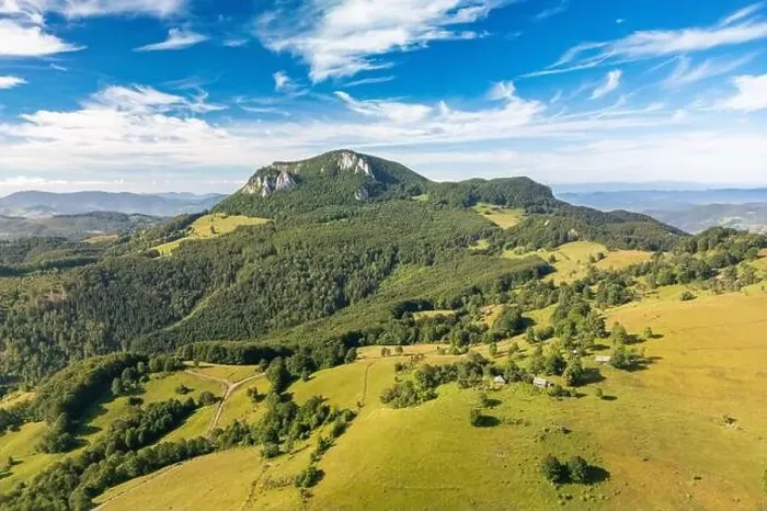Framed Print : Aerial view of Apuseni Mountains in Romania Framed Print : Aerial view of Apuseni Mountains in Romania