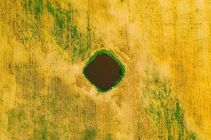 Framed Print : Aerial View Of Artificial Pond In Countryside Summer Rural Field. Wheat Landscape Framed Print : Aerial View Of Artificial Pond In Countryside Summer Rural Field. Wheat Landscape