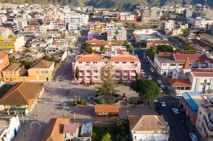 Framed Print : Aerial view of Assomada city in Santa Catarina district of Santiago Island in Cape verde Framed Print : Aerial view of Assomada city in Santa Catarina district of Santiago Island in Cape verde