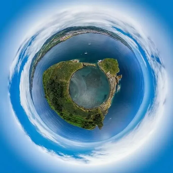 Framed Print : Aerial view of Azores, Portugal Framed Print : Aerial view of Azores, Portugal