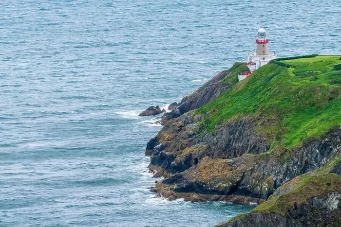 Framed Print : Aerial view of Baily Lighthouse, Howth North Dublin Framed Print : Aerial view of Baily Lighthouse, Howth North Dublin