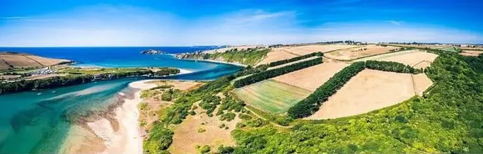 Framed Print : Aerial view of Bantham Beach and River Avon from a drone, South Hams, Devon, England Framed Print : Aerial view of Bantham Beach and River Avon from a drone, South Hams, Devon, England