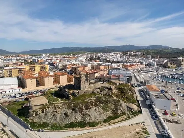 Framed Print : aerial view of the beautiful castle of Santa Catalina in the municipality of Tarifa, Andalusia Framed Print : aerial view of the beautiful castle of Santa Catalina in the municipality of Tarifa, Andalusia