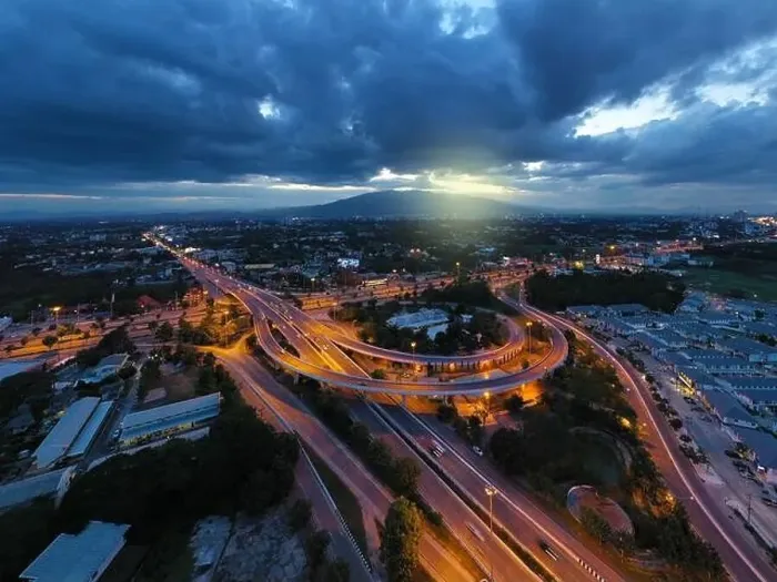 Framed Print : Aerial view, Beautiful high way street in Chiang Mai, Thailand Framed Print : Aerial view, Beautiful high way street in Chiang Mai, Thailand