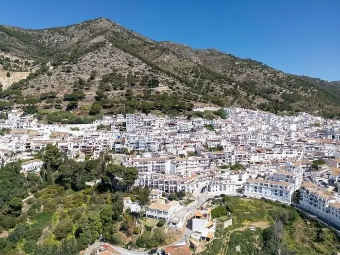 Framed Print : aerial view of the beautiful Mediterranean village of Mijas on the Costa del Sol of Malaga, Spain Framed Print : aerial view of the beautiful Mediterranean village of Mijas on the Costa del Sol of Malaga, Spain