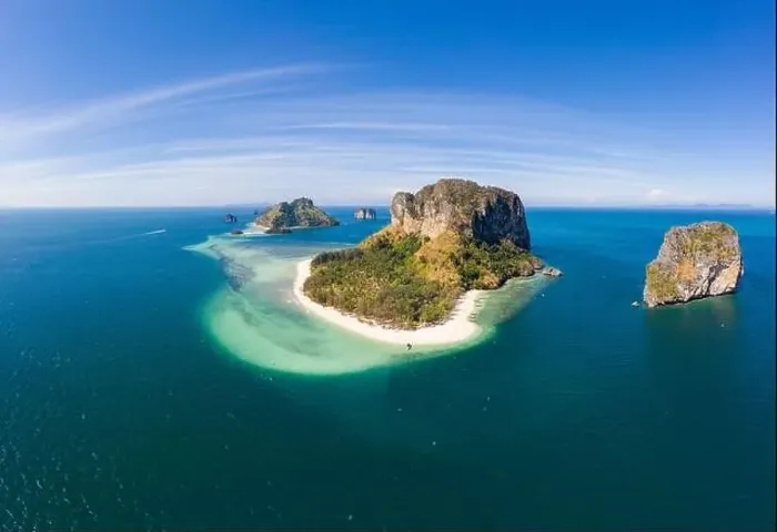 Framed Print : Aerial view of beautiful Poda Island in Thailand Framed Print : Aerial view of beautiful Poda Island in Thailand