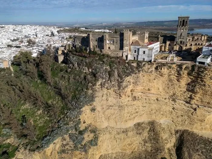 Framed Print : aerial view of the beautiful village of Arcos de la Frontera in the province of Cadiz, Spain Framed Print : aerial view of the beautiful village of Arcos de la Frontera in the province of Cadiz, Spain