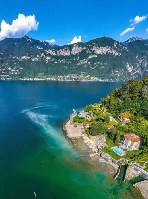 Framed Print : Aerial view of Bellagio village in Lake Como, in Italy Framed Print : Aerial view of Bellagio village in Lake Como, in Italy