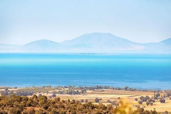 Framed Print : Aerial view of Besehir lake and national park in Turkey. Natural landscape and wildlife reserve Framed Print : Aerial view of Besehir lake and national park in Turkey. Natural landscape and wildlife reserve