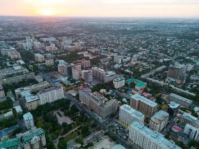 Framed Print : Aerial view of Bishkek city Kyrgyzstan Framed Print : Aerial view of Bishkek city Kyrgyzstan