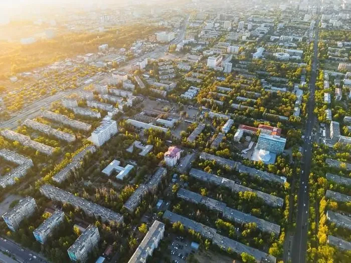 Framed Print : Aerial view of Bishkek city Kyrgyzstan Framed Print : Aerial view of Bishkek city Kyrgyzstan