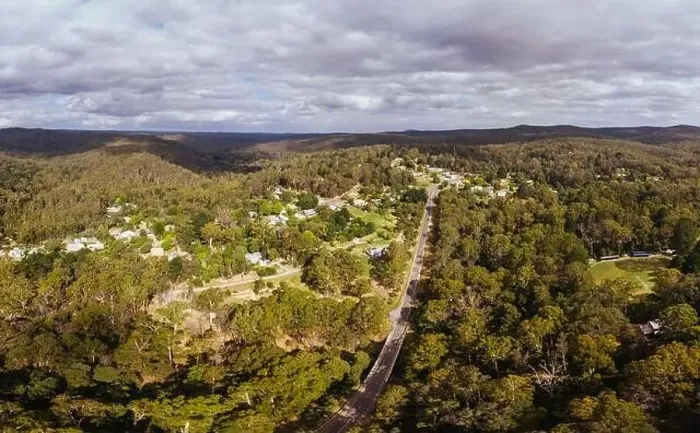 Framed Print : Aerial View of Blackwood in Australia Framed Print : Aerial View of Blackwood in Australia