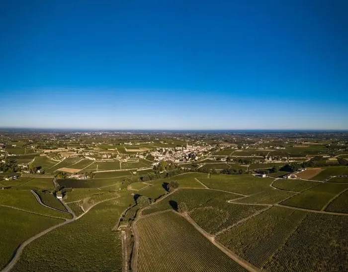 Framed Print : Aerial View Bordeaux vineyards, Saint-Emilion, Aquitaine area of the Gironde department, France, Europe Framed Print : Aerial View Bordeaux vineyards, Saint-Emilion, Aquitaine area of the Gironde department, France, Europe