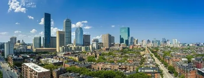 Framed Print : Aerial View, Boston Massachusetts USA Framed Print : Aerial View, Boston Massachusetts USA