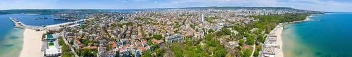 Framed Print : Aerial view of the Bulgarian city Varna Framed Print : Aerial view of the Bulgarian city Varna