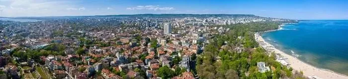 Framed Print : Aerial view of the Bulgarian city Varna Framed Print : Aerial view of the Bulgarian city Varna