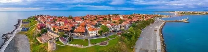 Framed Print : Aerial view of the Bulgarian town Nessebar Framed Print : Aerial view of the Bulgarian town Nessebar