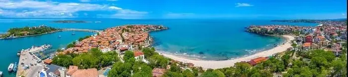 Framed Print : Aerial view of Bulgarian town Sozopol Framed Print : Aerial view of Bulgarian town Sozopol