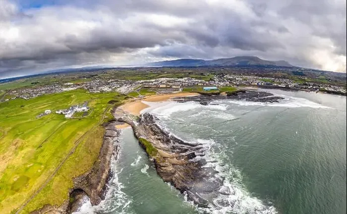 Framed Print : Aerial view of Bundoran and Donegal Bay - Ireland Framed Print : Aerial view of Bundoran and Donegal Bay - Ireland