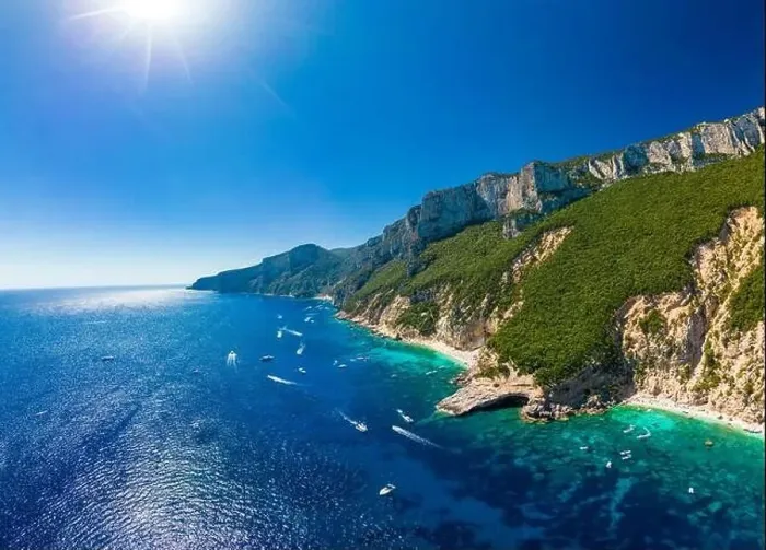 Framed Print : Aerial view of Cala Mariolu, Italy, east coast of Sardinia, Orosei gulf in the Baunei municipal Framed Print : Aerial view of Cala Mariolu, Italy, east coast of Sardinia, Orosei gulf in the Baunei municipal