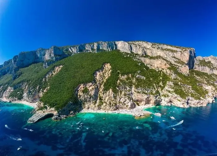 Framed Print : Aerial view of Cala Mariolu, Italy, east coast of Sardinia, Orosei gulf in the Baunei municipal Framed Print : Aerial view of Cala Mariolu, Italy, east coast of Sardinia, Orosei gulf in the Baunei municipal