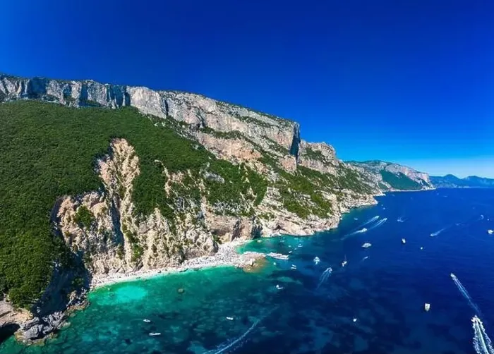 Framed Print : Aerial view of Cala Mariolu, Italy, east coast of Sardinia, Orosei gulf in the Baunei municipal Framed Print : Aerial view of Cala Mariolu, Italy, east coast of Sardinia, Orosei gulf in the Baunei municipal