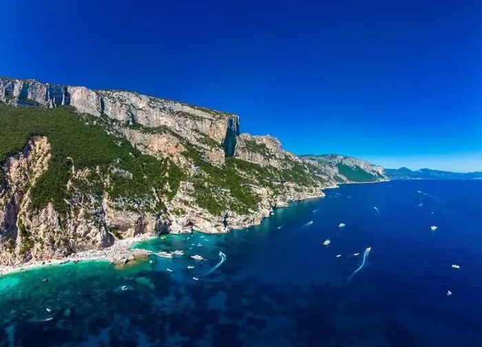 Framed Print : Aerial view of Cala Mariolu, Italy, east coast of Sardinia, Orosei gulf in the Baunei municipal Framed Print : Aerial view of Cala Mariolu, Italy, east coast of Sardinia, Orosei gulf in the Baunei municipal