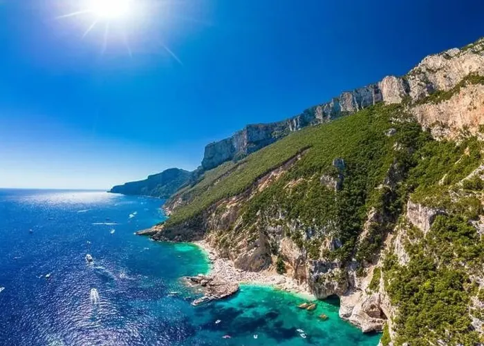Framed Print : Aerial view of Cala Mariolu, Italy, east coast of Sardinia, Orosei gulf in the Baunei municipal Framed Print : Aerial view of Cala Mariolu, Italy, east coast of Sardinia, Orosei gulf in the Baunei municipal