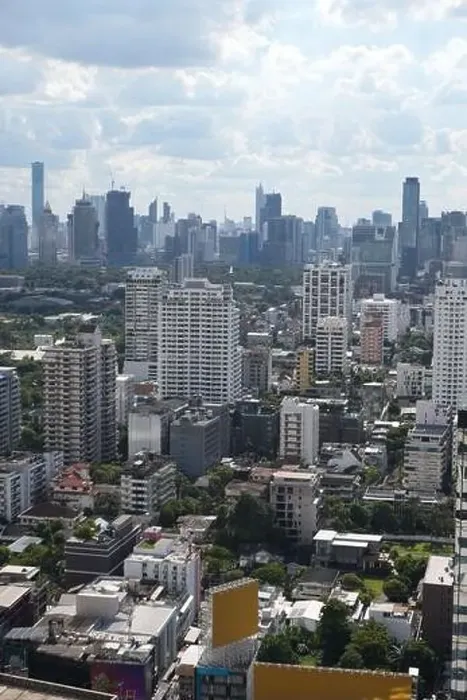 Framed Print : Aerial view of the capital of Thailand on a sunny day with clouds Framed Print : Aerial view of the capital of Thailand on a sunny day with clouds
