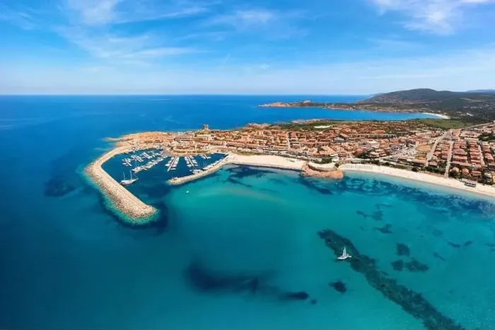 Framed Print : From above aerial view of Castelsardo and Isola Rossa Framed Print : From above aerial view of Castelsardo and Isola Rossa