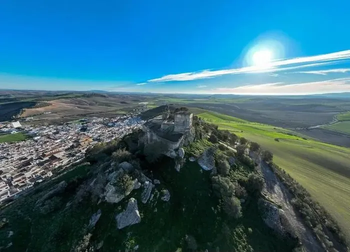 Framed Print : aerial view of the castle of Fatetar in the municipality of Espera, Spain Framed Print : aerial view of the castle of Fatetar in the municipality of Espera, Spain