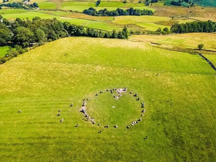 Framed Print : Aerial view of Castlerigg Stone Circle in Lake District, a region and national park in Cumbria in northwest England, UK Framed Print : Aerial view of Castlerigg Stone Circle in Lake District, a region and national park in Cumbria in northwest England, UK