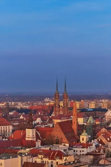 Framed Print : Aerial view on the centre of the city Wroclaw, Poland Framed Print : Aerial view on the centre of the city Wroclaw, Poland
