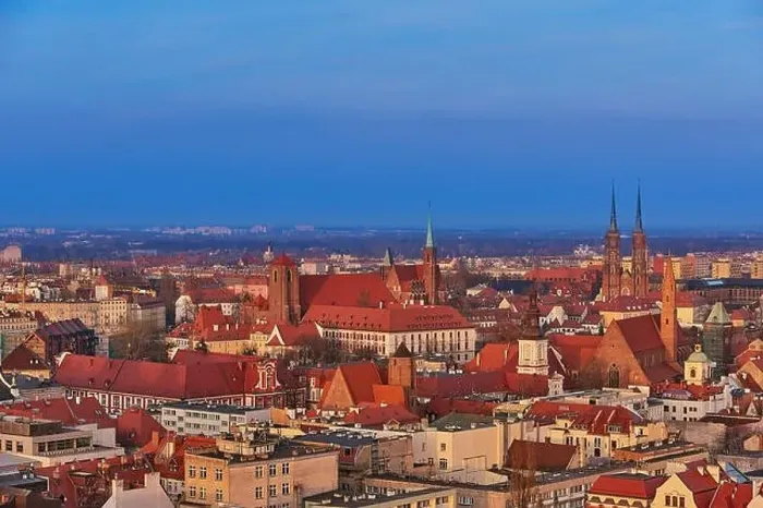 Framed Print : Aerial view on the centre of the city Wroclaw, Poland Framed Print : Aerial view on the centre of the city Wroclaw, Poland
