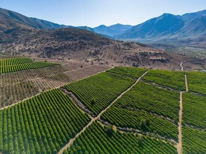 Framed Print : Aerial view of citriculture in Petorca in Chile, South America - plantation of citrus fruits Framed Print : Aerial view of citriculture in Petorca in Chile, South America - plantation of citrus fruits