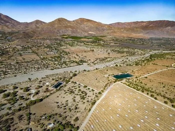 Framed Print : Aerial view of citriculture in Petorca in Chile, South America - plantation of citrus fruits Framed Print : Aerial view of citriculture in Petorca in Chile, South America - plantation of citrus fruits