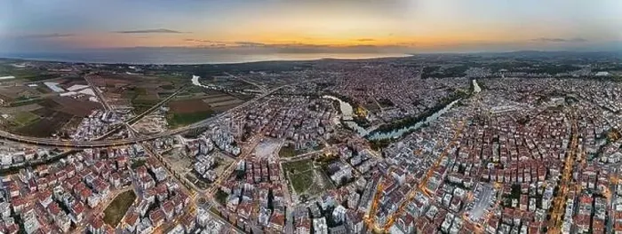 Framed Print : Aerial view of the city of Manavgat Framed Print : Aerial view of the city of Manavgat