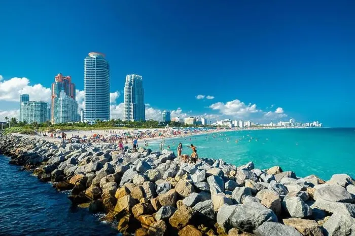 Framed Print : Aerial view city Miami Beach. South Beach. Florida. USA Framed Print : Aerial view city Miami Beach. South Beach. Florida. USA