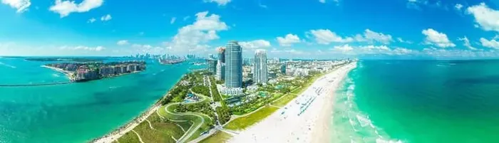 Framed Print : Aerial view city Miami Beach. South Beach. Florida. USA Framed Print : Aerial view city Miami Beach. South Beach. Florida. USA