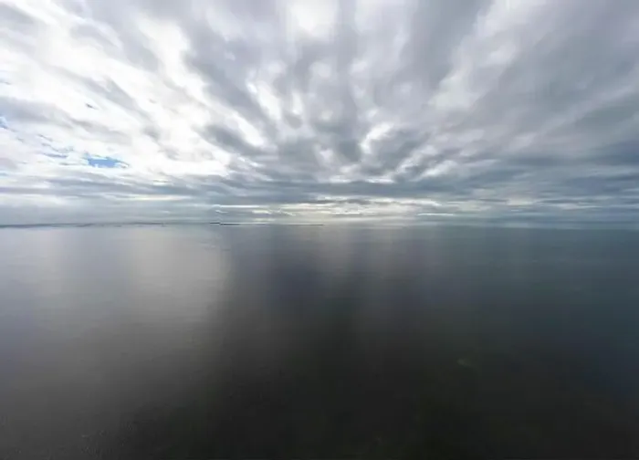 Framed Print : An aerial view of the clouds and sea north of Tampa in Florida, USA Framed Print : An aerial view of the clouds and sea north of Tampa in Florida, USA