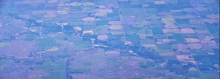 Framed Print : Aerial view of crop circles and squares over midwest states on flight over Colorado Framed Print : Aerial view of crop circles and squares over midwest states on flight over Colorado
