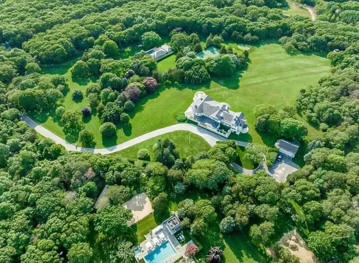 Framed Print : aerial view of a cross highway estate in amagansett, ny Framed Print : aerial view of a cross highway estate in amagansett, ny