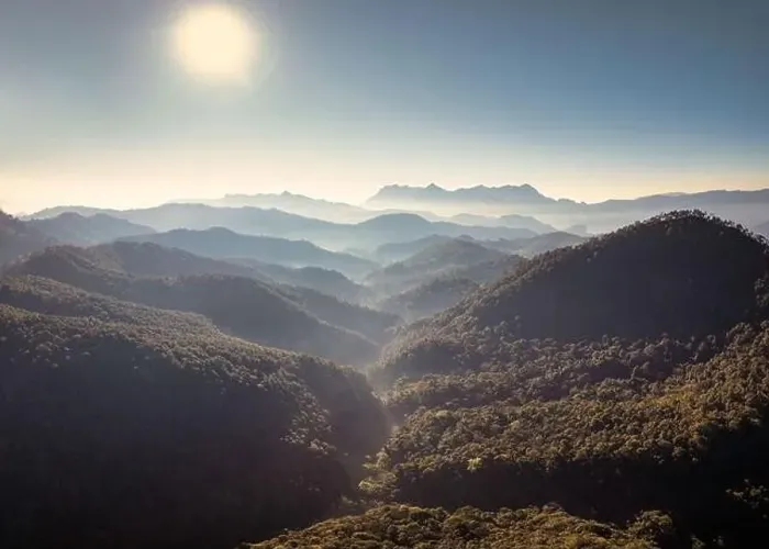 Framed Print : Aerial view of Doi Luang Chiang Dao with mountain layer and fog on sunny day in tropical rainforest at national park Framed Print : Aerial view of Doi Luang Chiang Dao with mountain layer and fog on sunny day in tropical rainforest at national park