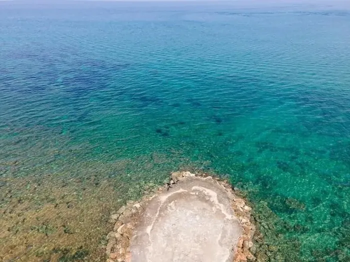 Framed Print : Aerial top view by drone of the beach Framed Print : Aerial top view by drone of the beach