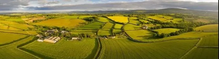 Framed Print : Aerial view by drone of beautiful rolling countryside near Livaton, Devon, England, United Kingdom, Europe Framed Print : Aerial view by drone of beautiful rolling countryside near Livaton, Devon, England, United Kingdom, Europe