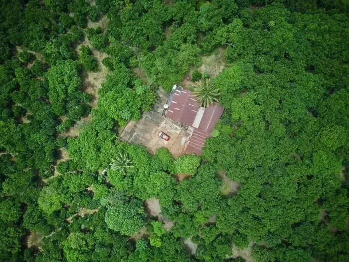 Framed Print : Aerial view of a drone of Long Khanh town, Dong Nai province, Vietnam