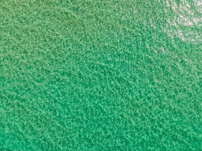 Framed Print : Aerial top view by drone of sea surface Framed Print : Aerial top view by drone of sea surface